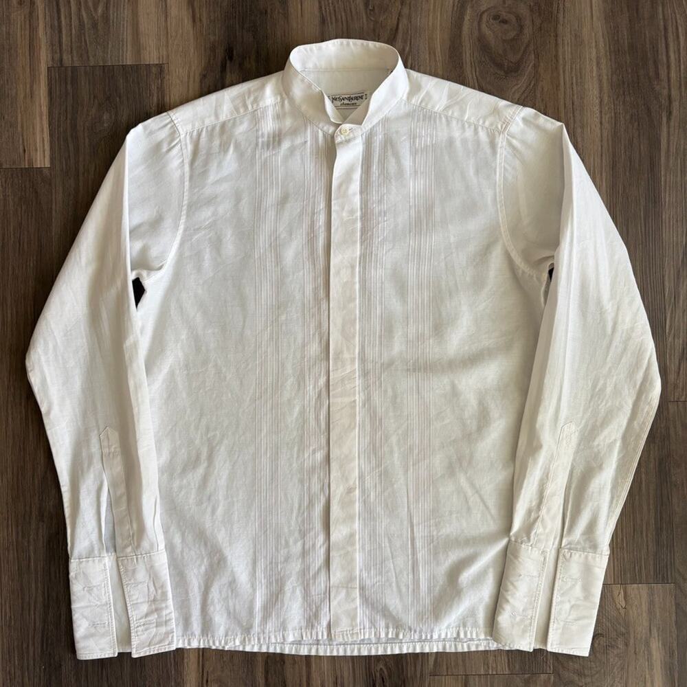 Vintage Yves Saint Laurent Button Down Shirt Men's Size M Collar